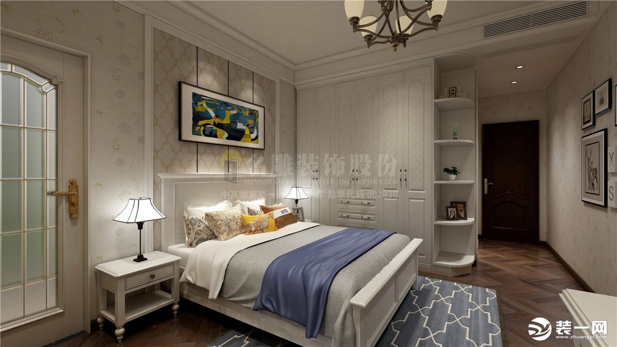 东莞大道松山湖-美式风格-350㎡别墅-半包30万-卧室装修效果图
