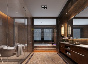 东莞星河传说-中式风格-四居室-卫生间装修效果图