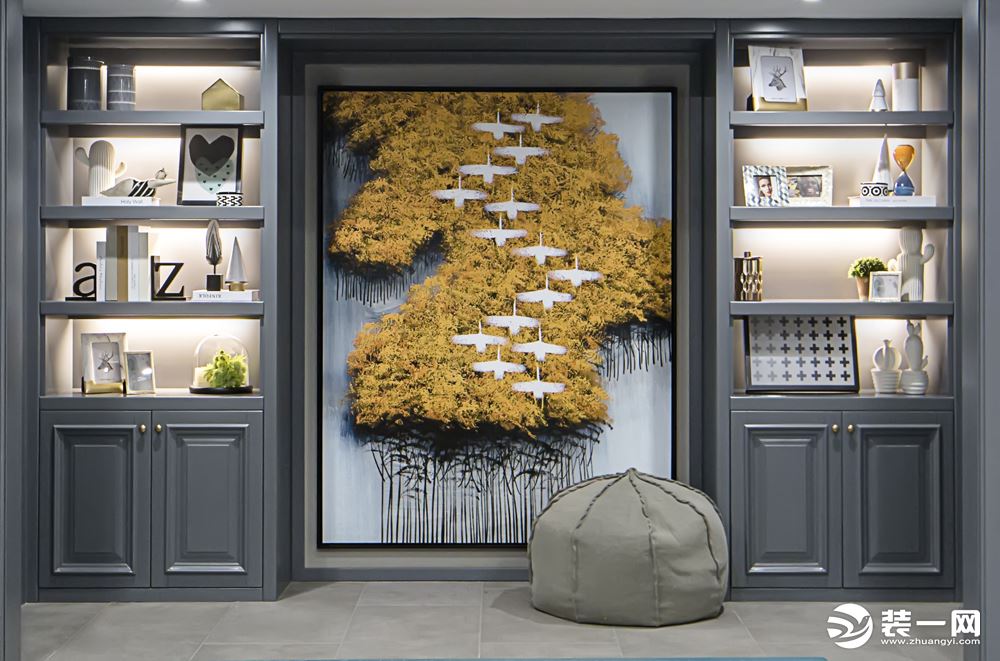 山水装饰设计作品云谷明名庭156平方，点赞10W+的美式轻奢家，你喜欢吗？