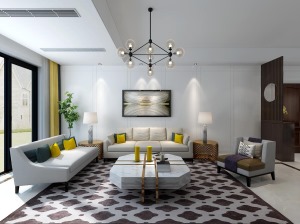 山水装饰集团保利西山林语170平方四室居现代风格方案报价效果图分享