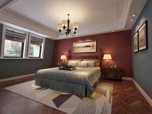 品国际花都164平方复式风格方案报价卧室效果图分享