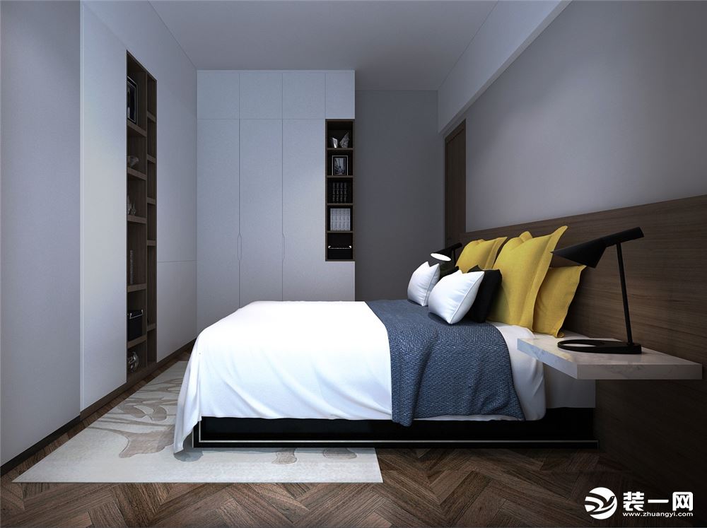 丰泽SOHO公寓72平现代风格卧室装修效果图