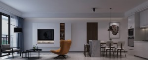 丰泽SOHO公寓72平现代风格客厅装修效果图
