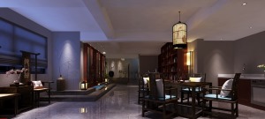 八桂绿城别墅600平中式风格地下室装修效果图