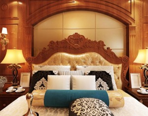 卧室：卧室采用原木色，配以黄色灯光，使得卧室温馨又温暖，温暖的色彩搭配有助于睡眠。