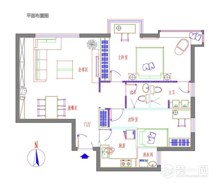 平面布置图 （彩）