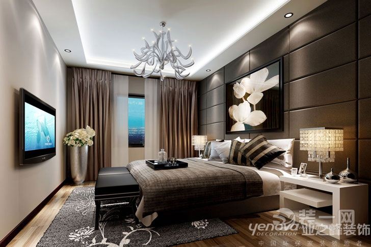 重庆业之峰装饰-圣乔维斯-195.00㎡-复式 造价 28万 现代风格卧室