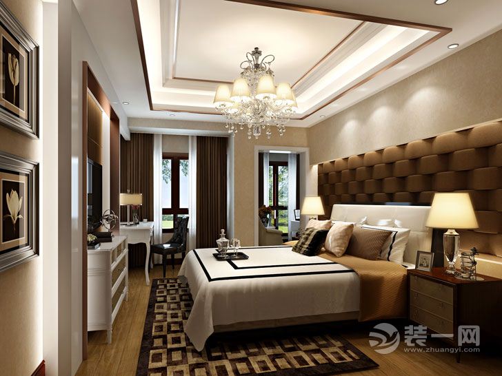 重庆业之峰装饰  龙湖.江与城  112平 造价14万 现代风格卧室