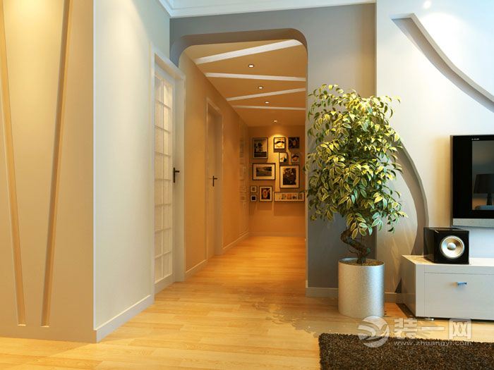 九间堂装饰 龙湖源著 65平 二居室 造价5万 现代风格 走廊