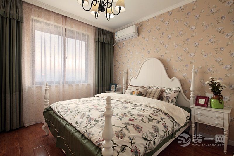重庆业之峰 华宇上院 65平 二居室 造价6万 美式 卧室