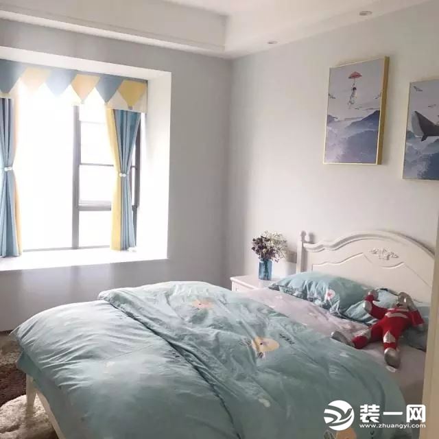 鲁能领秀城简美风格次卧装修实景图