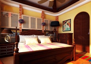 龙湖春森彼岸—四室两厅 154平 造价21万 美式乡村 卧室