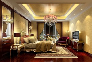 【重慶業之峰】 棕櫚泉 92平 三居室 造價 13萬 新古典 臥室