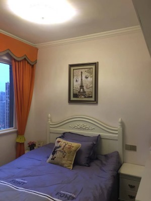和鸿江山国际美式风格大儿子卧室装修实景图