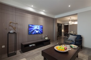 【千林郡】簡約風格兩室兩廳裝修方案，電視背景墻