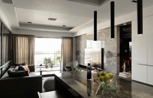 【天时新苑】102平现代简约三居室装修方案，客厅吊顶