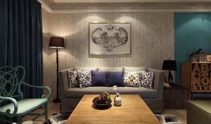 【高新东桃园社区】130平新房简美风格装修方案，沙发背景墙