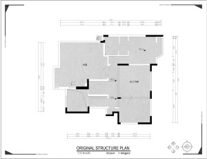 西安龙湖香体国际社区复式户型简美风格设计方案，一楼户型图