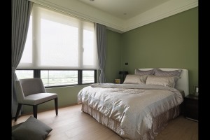西安紫薇风尚小区现代简约风格三居室房子设计方次卧