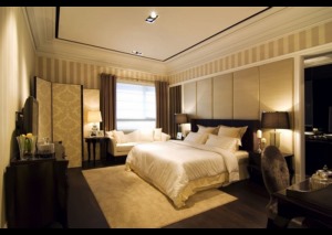 宁波原朴装饰中海国际欧式卧室装修案例