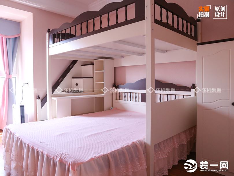 重庆乐尚装饰 金色时代150平米四室三厅美式风格儿童床