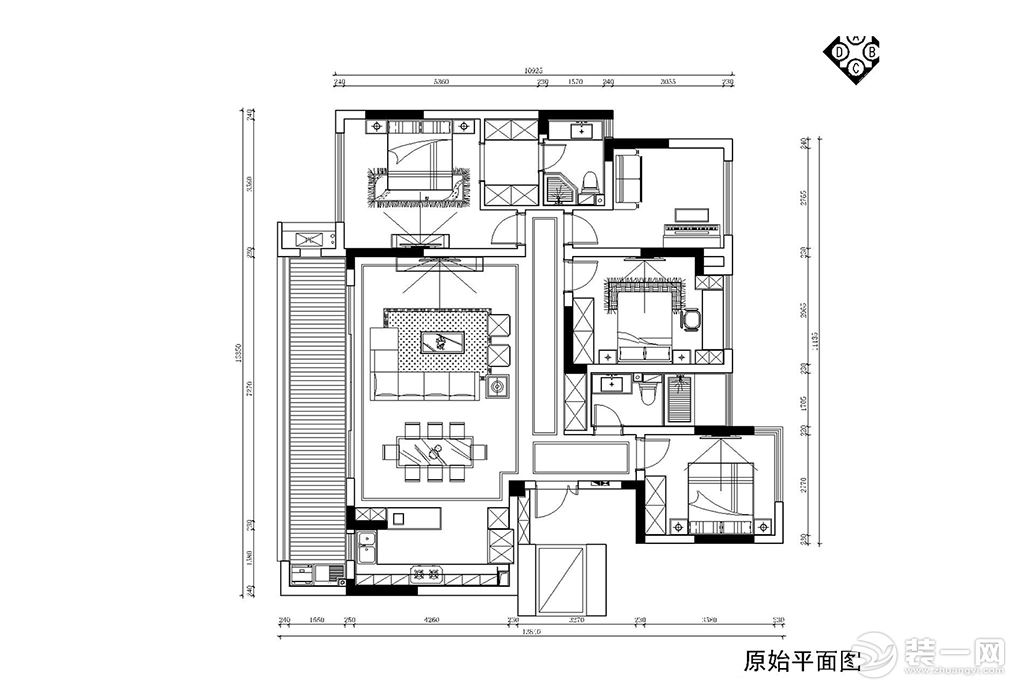 华远海蓝城  平面布局图