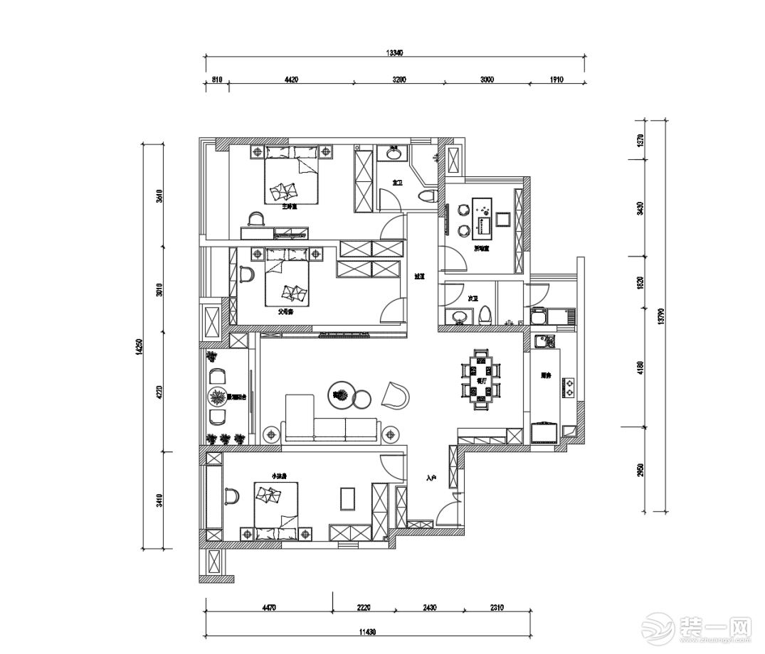 约克郡禧悦  平面布局图