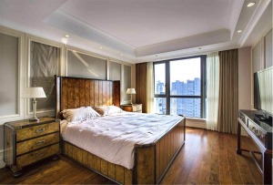 华润中央公园两室一厅102平米欧式风格---次卧