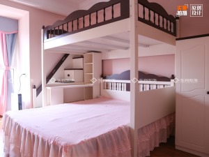 重庆乐尚装饰 金色时代150平米四室三厅美式风格儿童床