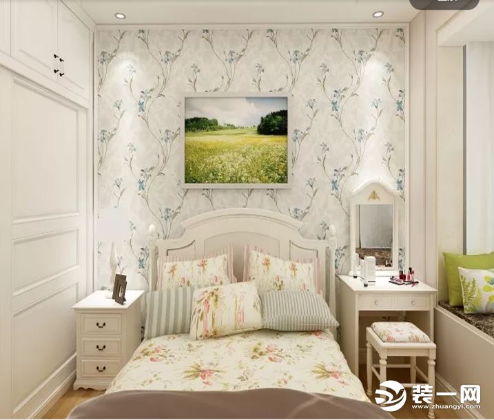 海口罗曼蒂克两居室地中海风格82平装饰效果图卧室