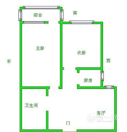 2室103平方户型图