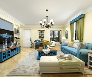 百度装饰 合铁家园97平米现代风格3居室装修效果图