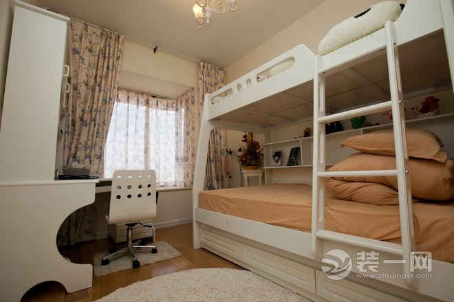 聚鑫大厦 89平 二居室 造价9万 清新地中海风格儿童房