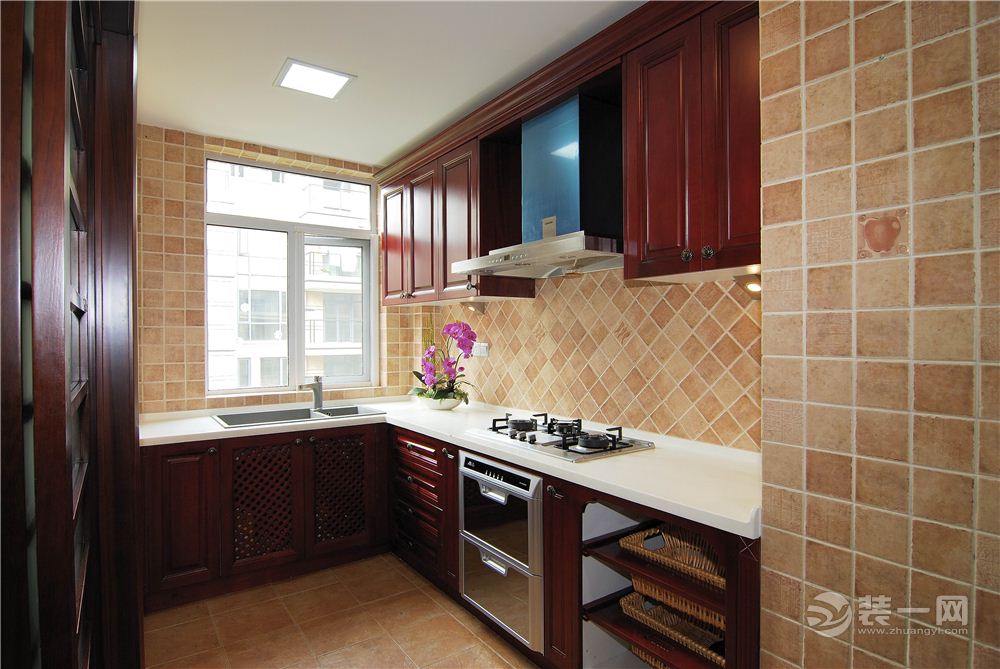 东业上城 112平 三居室 造价12万 中式风格厨房