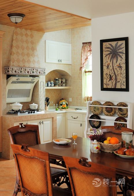城心园 121平 三居室 造价12万  欧式田园风格厨房厨房