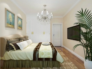 长房东云台 119平 三居室 造价12万 清新欧式风格卧室