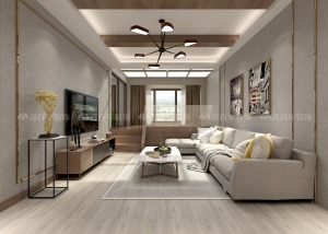 喜百年装饰-龙湾国际89平米（套内）现代风格，包含基础装修、主材、家具、软装家私、灯具