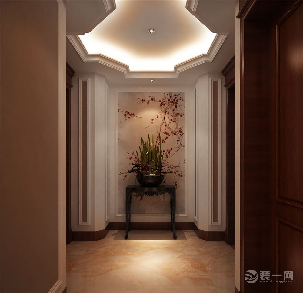 御园220㎡中式风格四居室走廊