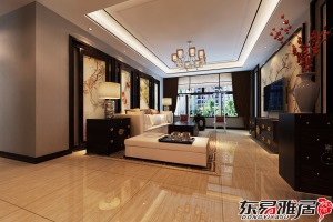 大庆东易雅居装饰金融官邸180㎡中式三居室客厅