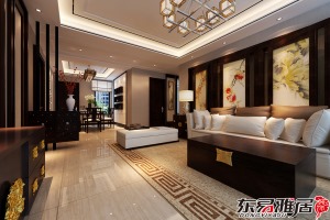 大庆东易雅居装饰金融官邸180㎡中式三居室客厅