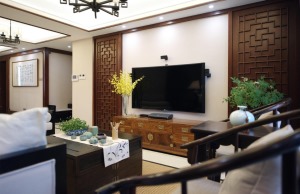 新中式风格电视背景墙