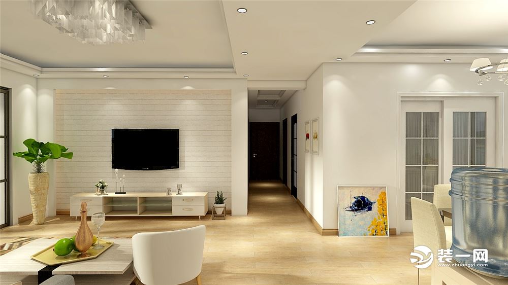 在家具配置上，白亮光系列家具，独特的光泽使家具倍感时尚，具有舒适与美观并存的享受