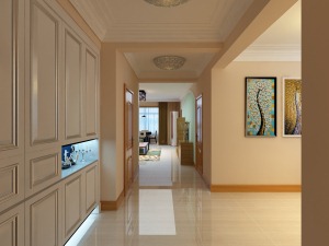 阳光景园现代风格二居室装修效果图客厅