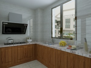 人和春天160平四室现代风格装修效果园厨房
