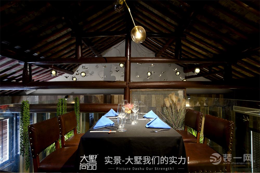 『馋隐』200㎡私人会所·老房改造的“世外桃源”餐厅实景