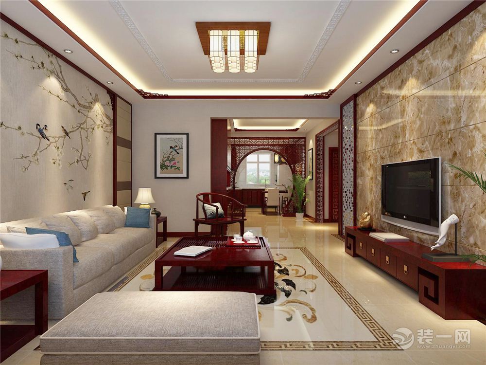 中式风格四居室装修图片