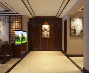 中式风格三居室装修图片