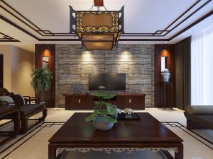 中式风格三居室装修图片