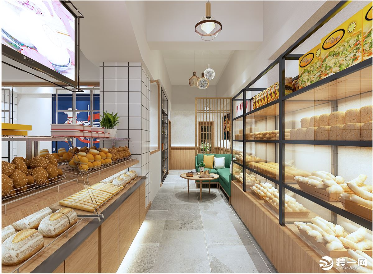 面包店休闲区设计 – 设计本装修效果图