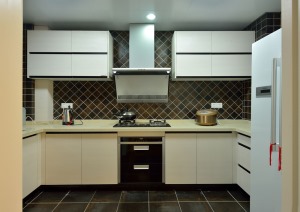 青年公寓三居室港式风格装修效果图厨房